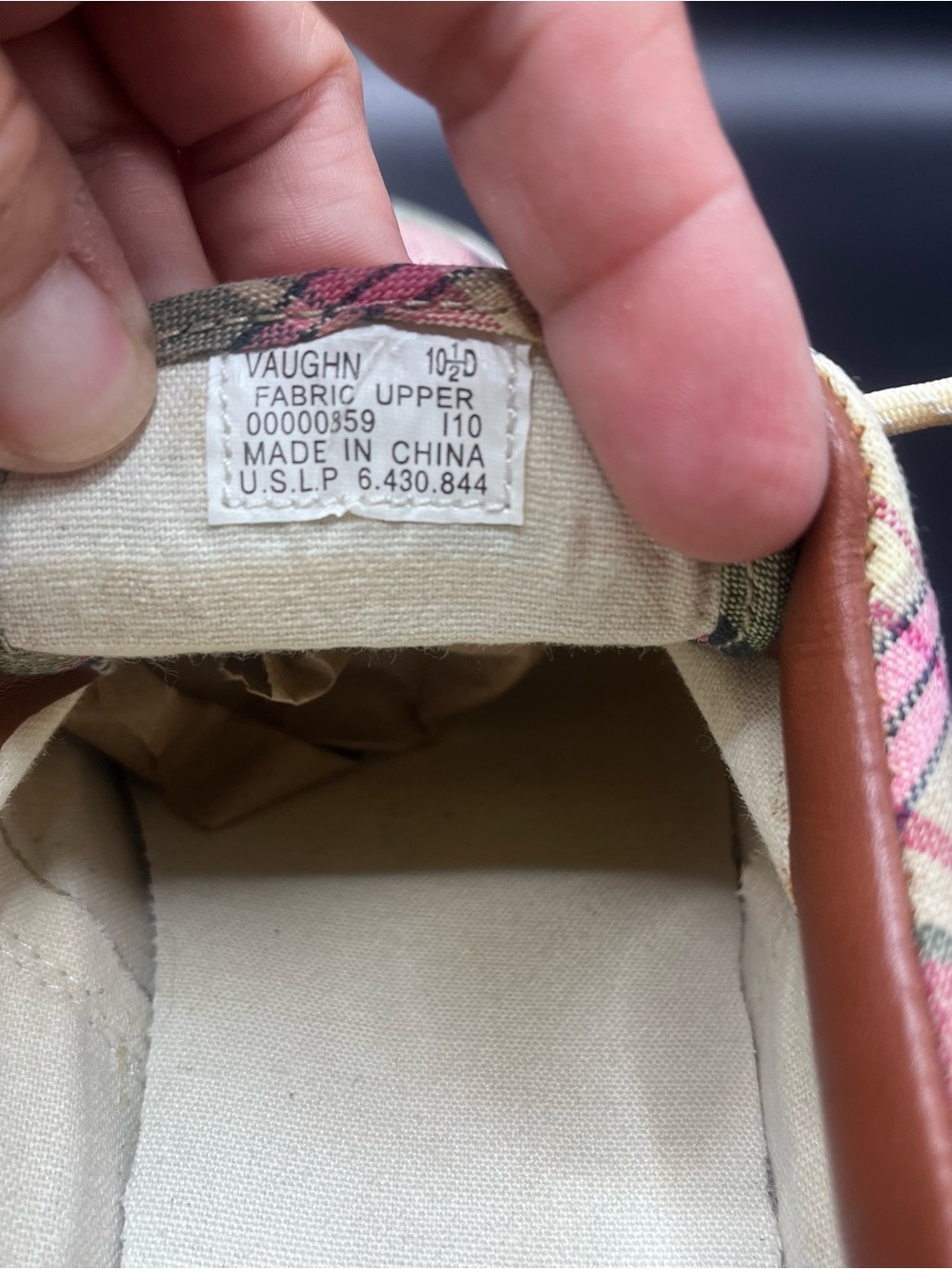 Polo Ralph Lauren Men 10.5D Vaughn Madras Plaid Low Top Lace Up Canvas Sneaker - Picture 2 of 16